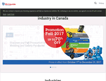 Tablet Screenshot of airliquide.ca